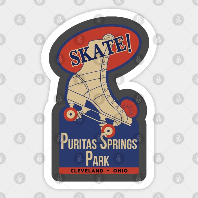Puritas Springs Skate! Sticker by carcinojen